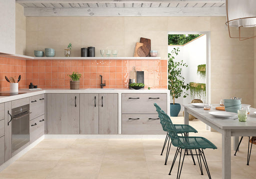 St Tropez Coral Glossy 5x5 Ceramic  Tile