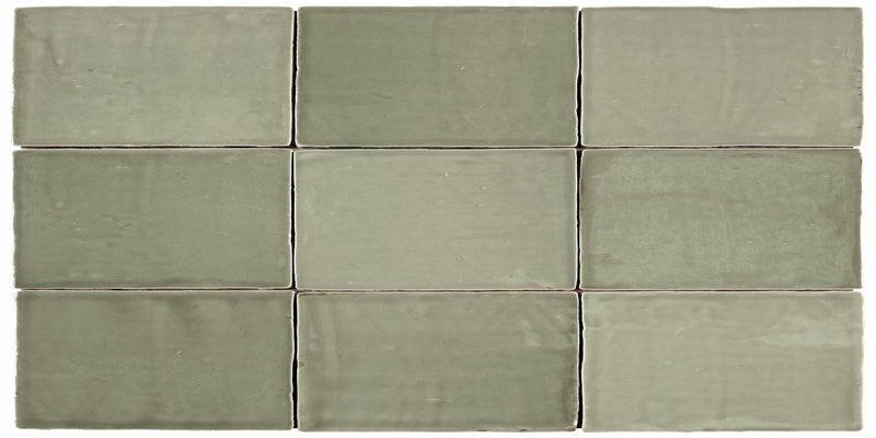 St Tropez Verde Glossy 2.5x5 Ceramic Bullnose