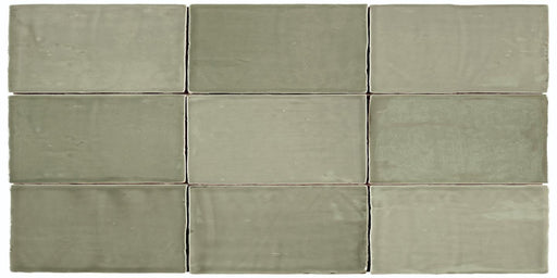 St Tropez Verde Glossy 2.5x5 Ceramic  Tile