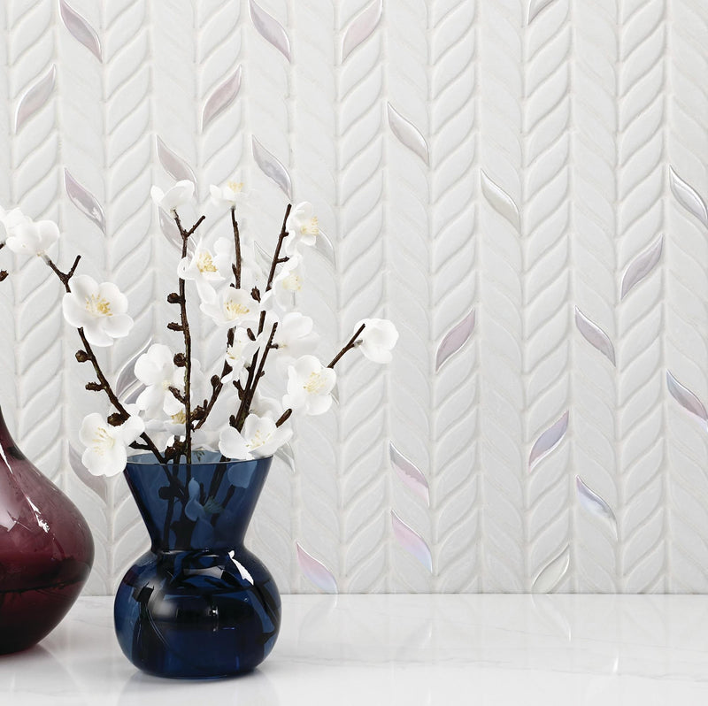 Starcastle Celestial 2x2 Leaf Matte Glass  Mosaic