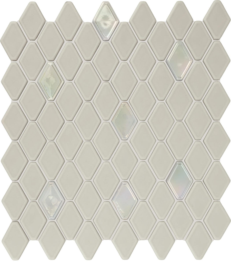 Starcastle Comet 1-1/2x1-1/2 Hexagon Matte Glass  Mosaic
