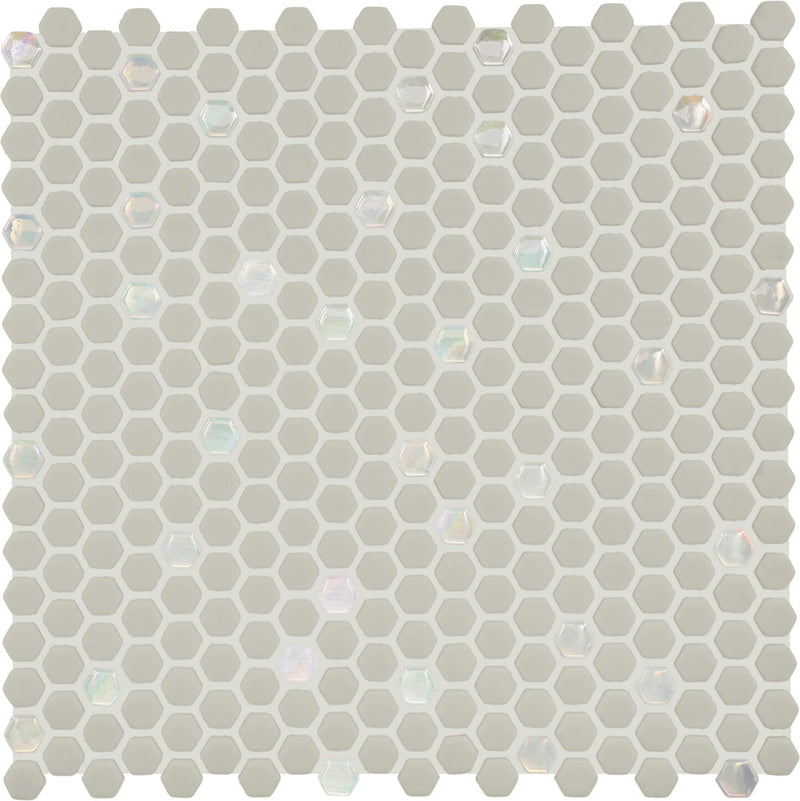 Starcastle Comet 5/8x5/8 Hexagon Matte Glass  Mosaic