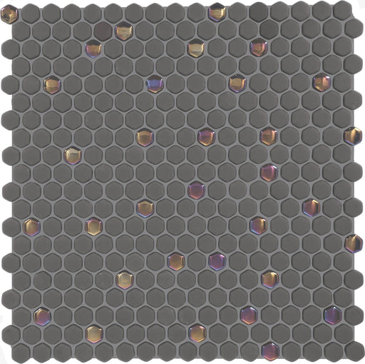 Starcastle Stardust 5/8x5/8 Hexagon Matte Glass  Mosaic