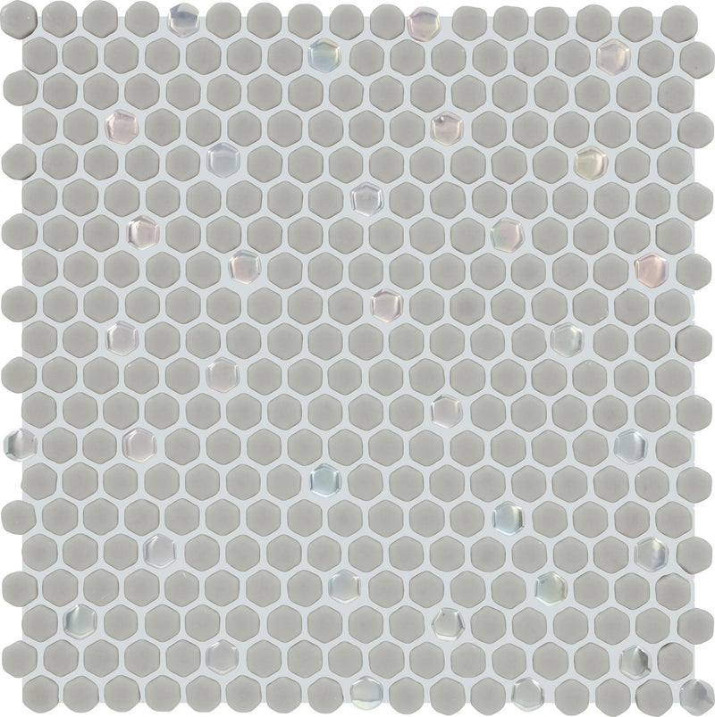Starcastle Supernova 5/8x5/8 Hexagon Matte Glass  Mosaic