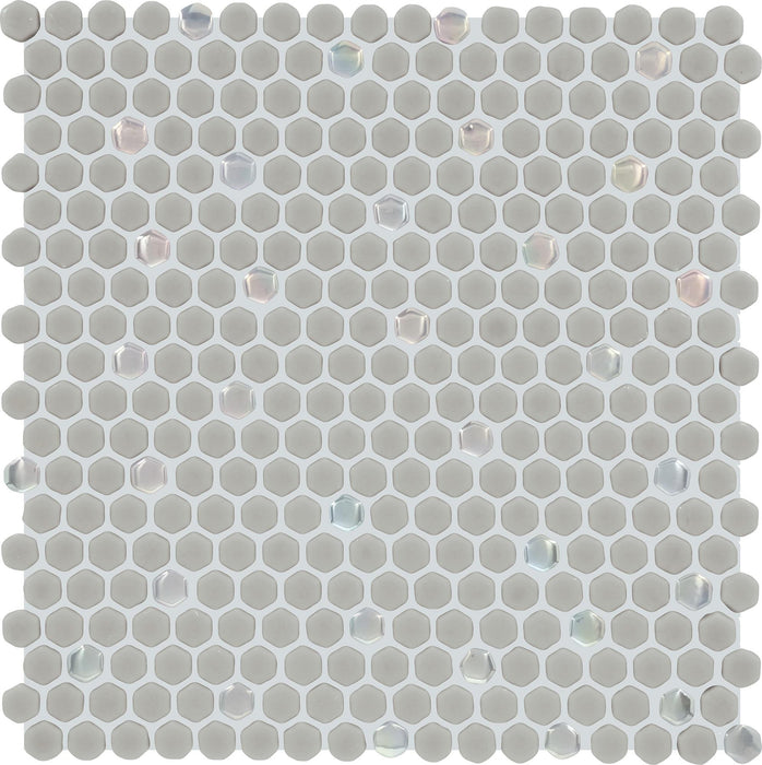 Starcastle Supernova 5/8x5/8 Hexagon Matte Glass  Mosaic