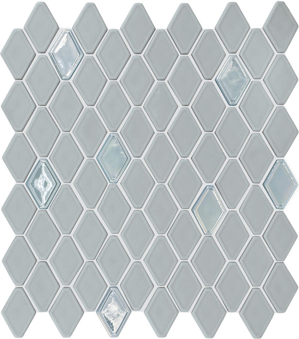 Starcastle Wonderstar 1-1/2x1-1/2 Hexagon Matte Glass  Mosaic