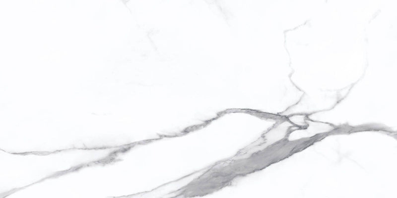 Statuario Bianco Polished 3x24 Porcelain Bullnose
