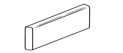 Statuary Wall Matte 3x10 Ceramic Surface Bullnose