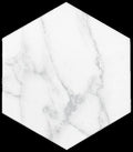 Statuary White Unpolished 8x9 Gres Stoneware  Tile