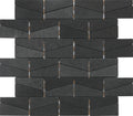 Stone A La Mod Urban Bluestone 2x3 Wedge Polished Marble  Mosaic