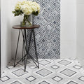 Stone Mesh Patterns Bianco Diamond Polished Marble  Mosaic