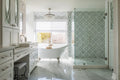 Stone Mesh Patterns Bianco Diamond Polished Marble  Mosaic