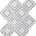 Stone Mesh Patterns Bianco Harlow Polished Marble  Mosaic