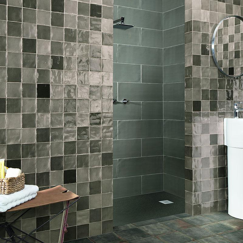 Stow Mix Grey 4x4 Ceramic  Tile