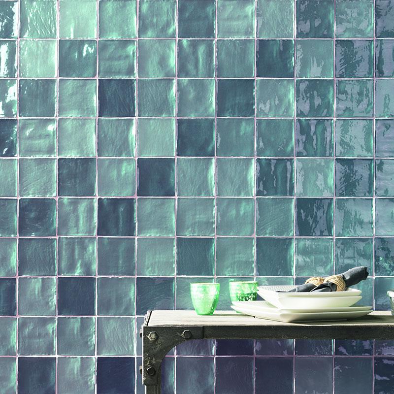 Stow Mix Turchese 4x4 Ceramic  Tile