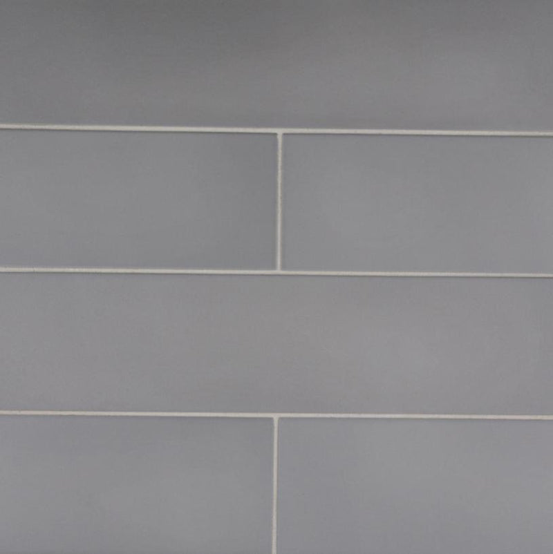 Simply Grey Color Stromboli Simply Grey 3.5x14.5 Ceramic Tile — Solidshape