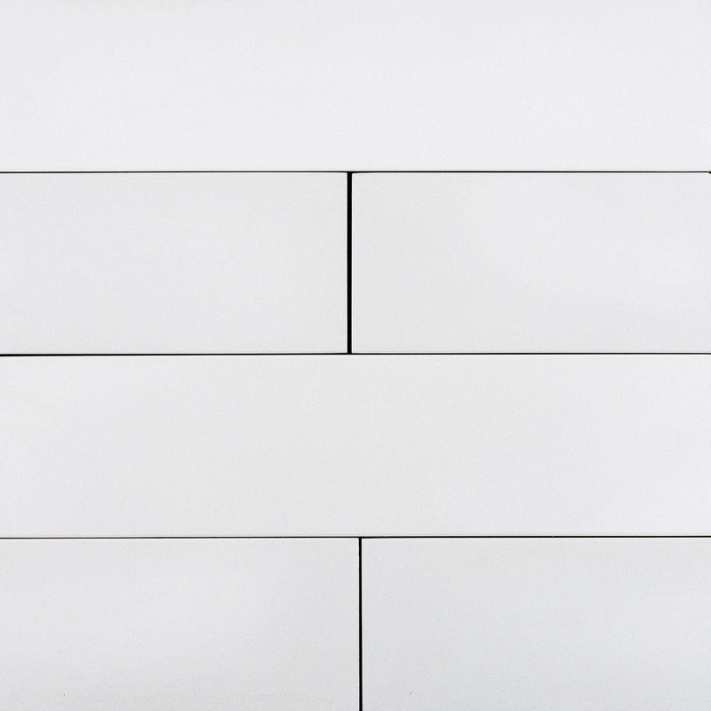 Stromboli White Plume 3.5x14.5 Ceramic  Tile