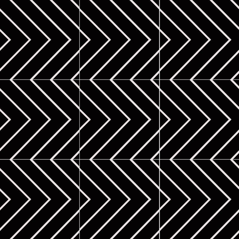 Studio Black Matte 8x8 Porcelain  Tile