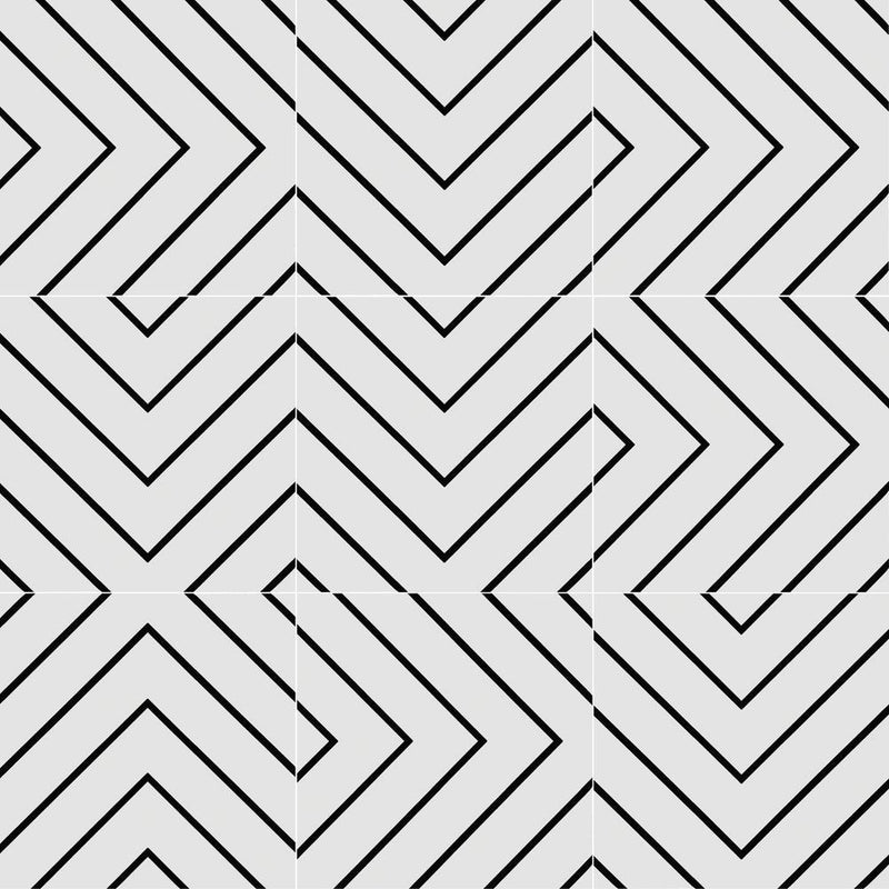 Studio White Matte 8x8 Porcelain  Tile