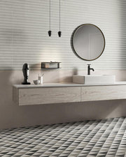 Supergres H24 Ivory Struttura Textured 12x36 Ceramic  Tile