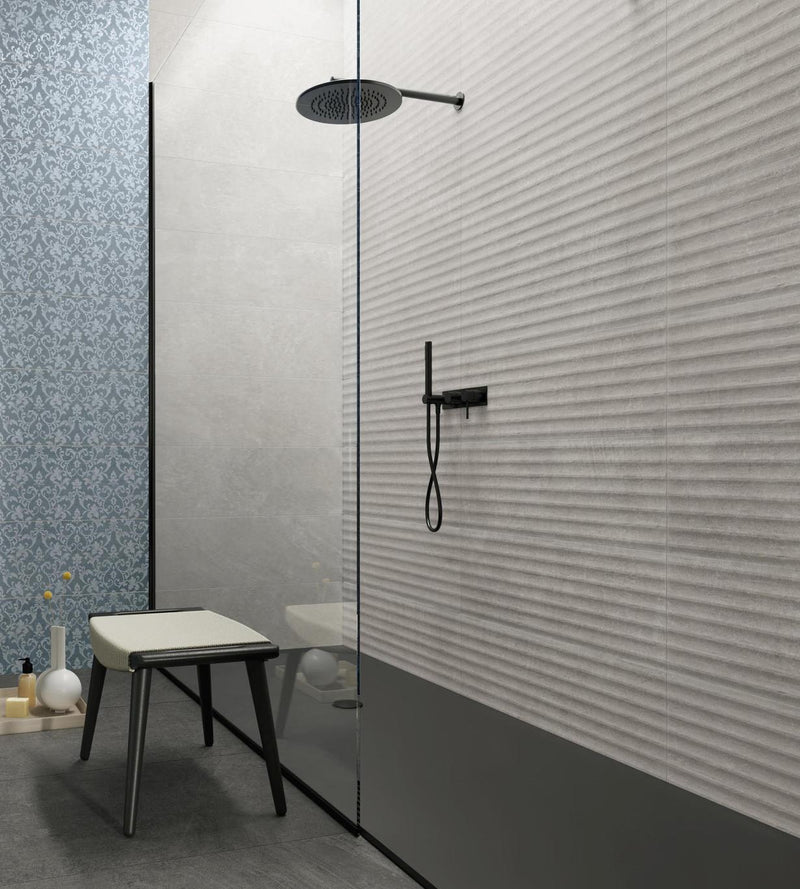 Supergres H24 Pearl Struttura Textured 12x36 Ceramic  Tile