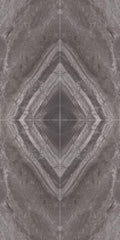 Supreme Charcoal Book Match Polished 48x96 Porcelain  Tile