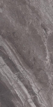 Supreme Charcoal Book Match Polished 48x96 Porcelain  Tile