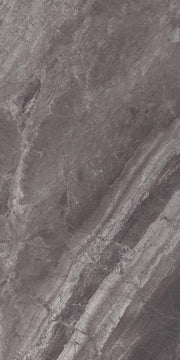Supreme Charcoal Book Match Polished 48x96 Porcelain  Tile