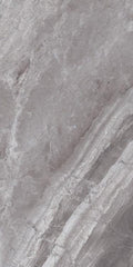 Supreme Grey Book Match Polished 48x96 Porcelain  Tile
