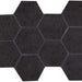 Terrazzo Black 4x4 Hexagon  Porcelain  Mosaic