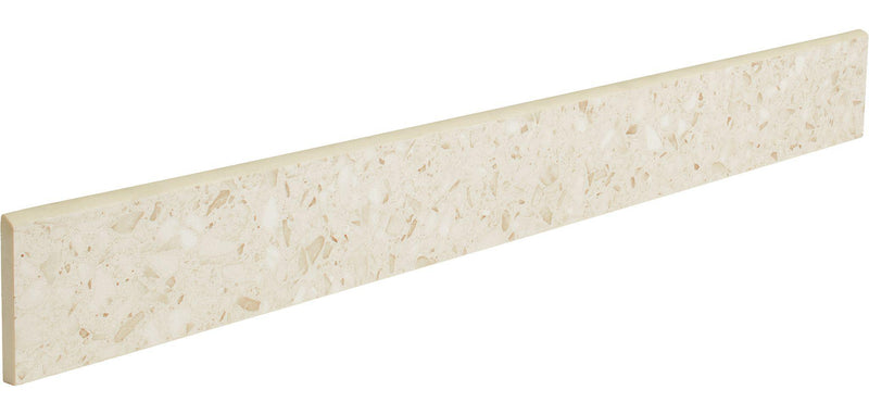 Terrazzo Cream 3x24 Porcelain Surface Bullnose