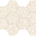 Terrazzo Cream 4x4 Hexagon  Porcelain  Mosaic