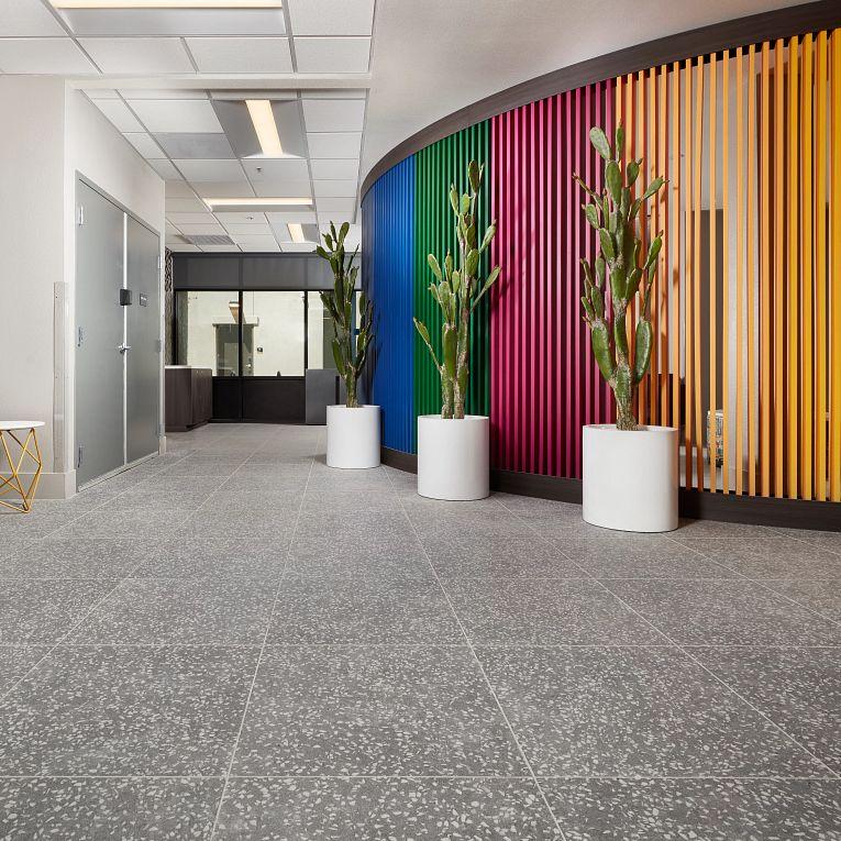 Terrazzo Grey 24x24 Porcelain  Tile