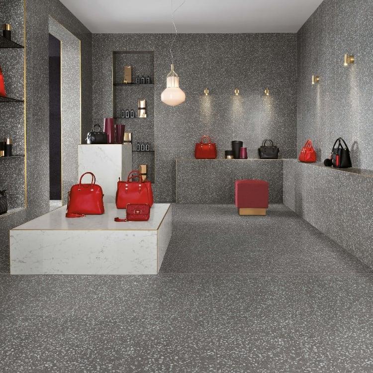 Terrazzo Grey 24x24 Porcelain  Tile