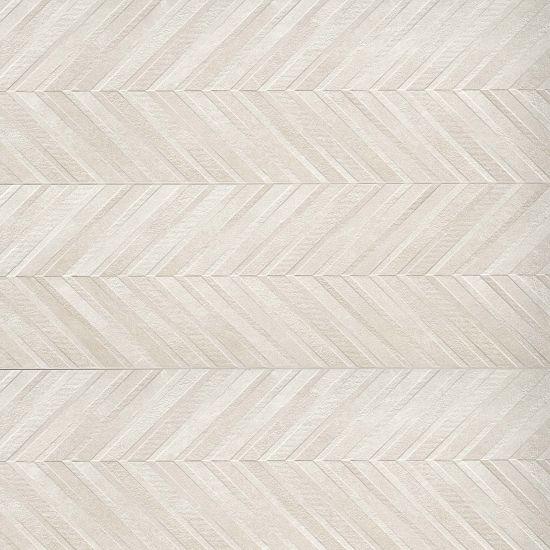 Textuality Cream Matte, Textured 16x47 Ceramic  Tile