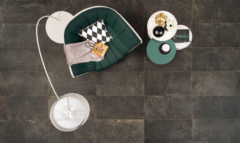 The Rock Black 18x36 Porcelain  Tile