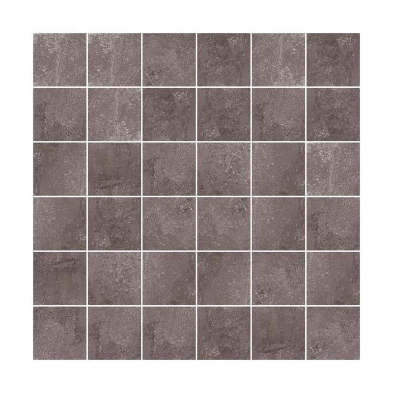 The Rock Grey 2x2 Square  Porcelain  Mosaic