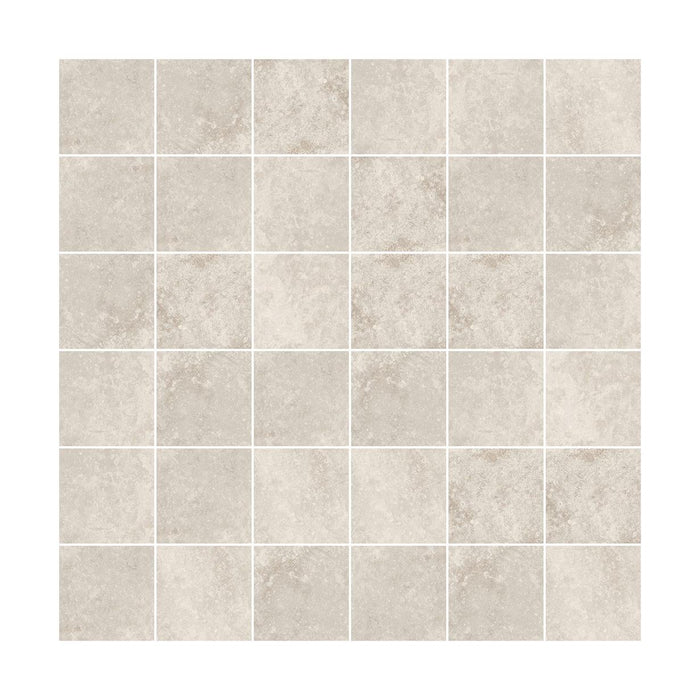 The Rock Ivory 2x2 Square Porcelain Mosaic — Solidshape