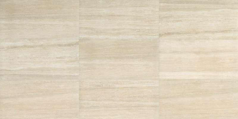 Timeless Travertino Polished 24x48 Porcelain  Tile