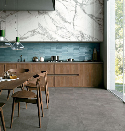 Tissue Azul Matte, Glossy 3x11 Porcelain  Tile