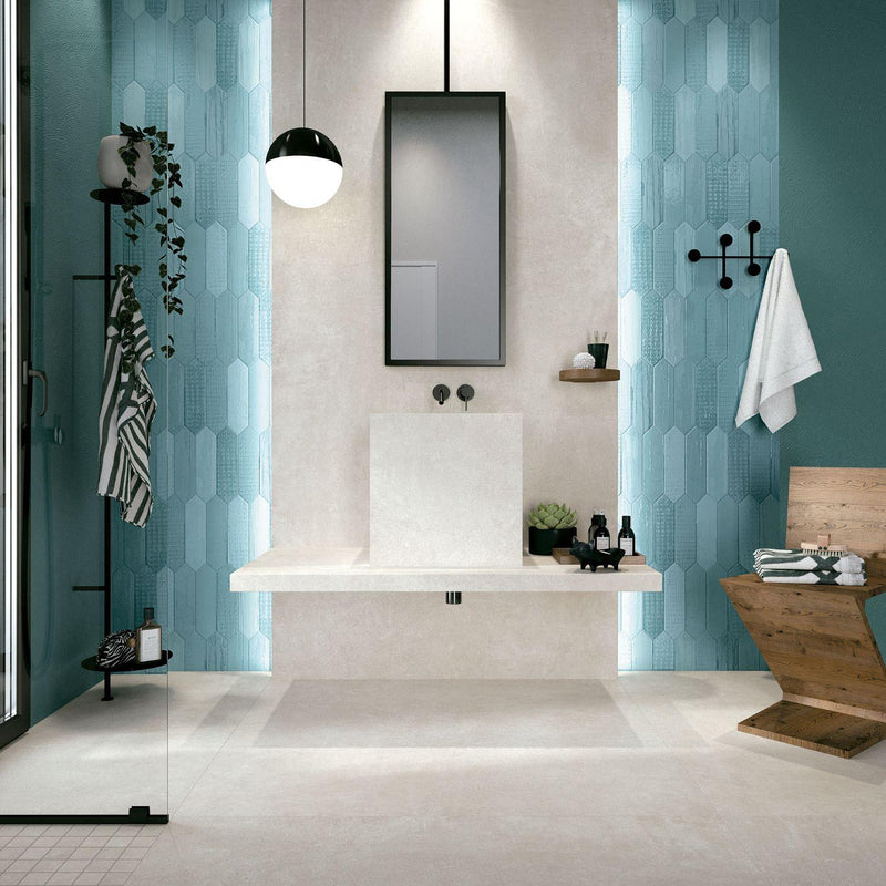 Tissue Azul Matte, Glossy 3x11 Porcelain  Tile