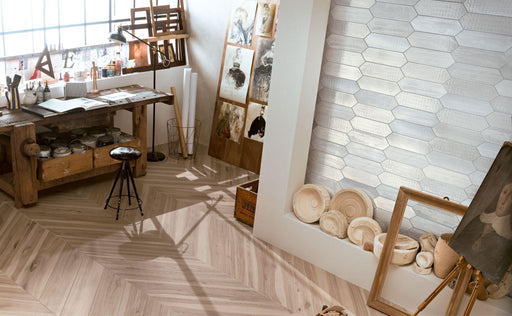 Tissue Blanc Matte, Glossy 3x11 Porcelain  Tile