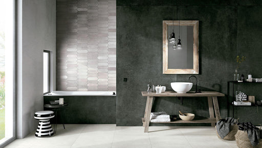 Tissue Grey Matte, Glossy 3x11 Porcelain  Tile