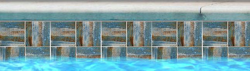 Tokyo Aspen Blue Glossy, Textured 6x6 Porcelain  Tile