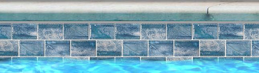 Tokyo Icy Blue 2x3 Subway Smooth, Glossy, Textured Porcelain  Mosaic