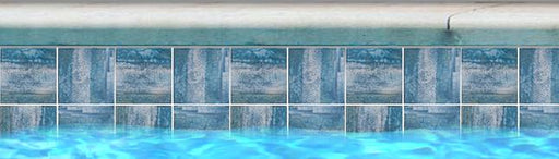 Tokyo Icy Blue Glossy, Textured 6x6 Porcelain  Tile