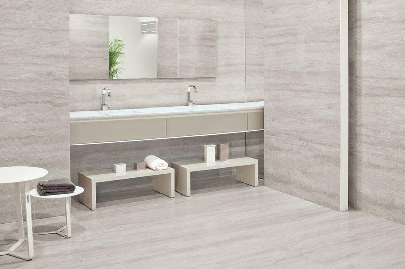 Travertini Grigio 18x36 Porcelain  Tile