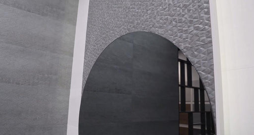 Tri Arc Acero Glossy, Textured 12x36 Ceramic  Tile