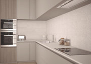 Tri Arc Blanco Glossy, Textured 12x36 Ceramic  Tile