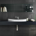 Trinity Lux Black 12x24 Porcelain  Tile